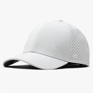 White Ball Cap Hat | Water-Resistant Golf, Running, or Workout Hat (Men & Women)